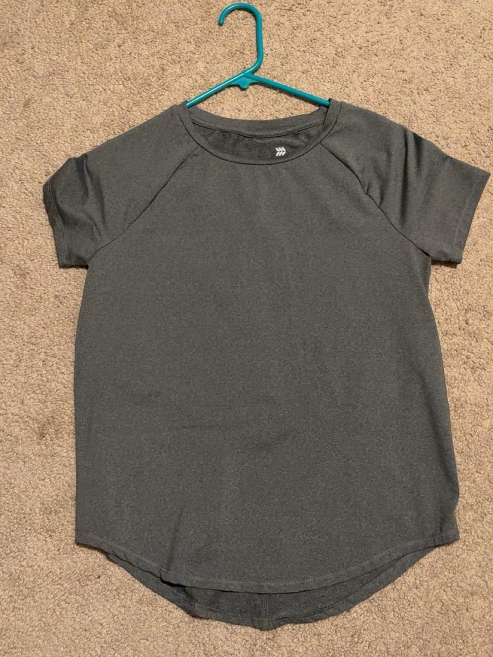 all in motion Women's Short Sleeve Crew Tee in Charcoal Gray